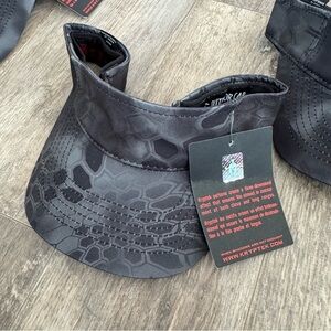 NWT! Kryptek Gray and Black Camo Print Outdoor Cap Visor